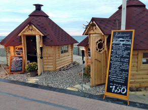 Grillh&uuml;tten in Abendstimmung